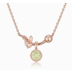 [로이드] 주문제작 미슬토 링크체인+8월 페리도트 탄생석 비쥬참 SET LNN20081G