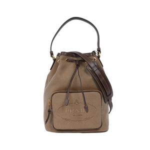 프라다 자카드 버킷 숄더백 베이지 1BH097 UCW F0B16