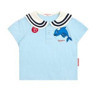[베베드피노]돌핀 베이비 세일러 카라 피케 숏 슬리브 티BP42TC121LB