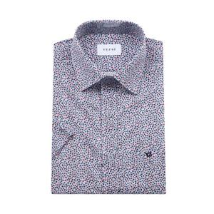 [예작(셔츠)]반소매 일반핏 구김없는 프린트 YJEMIR404-GY