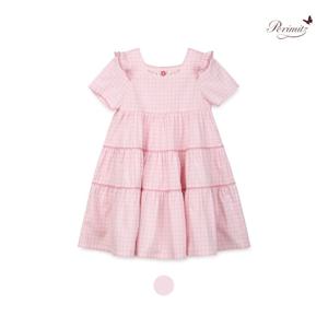 [페리미츠] 핑크체크 캉캉 원피스(P2522O674_10)