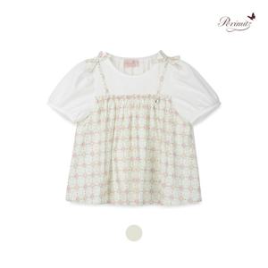 [페리미츠] 꽃나염 뷔스티에 티셔츠(P2522T178_47)