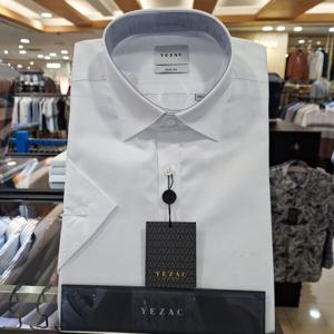 [예작]세련된 화이트 슬림반팔셔츠  YJ3MBS254-WH_BP