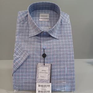 [예작][예작]잔체크 슬림핏셔츠 YJ2MBS263-BL_BP