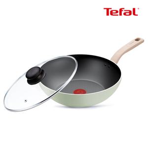 테팔 인덕션 민트 세이지 웍 28cm+유리뚜껑 28cm