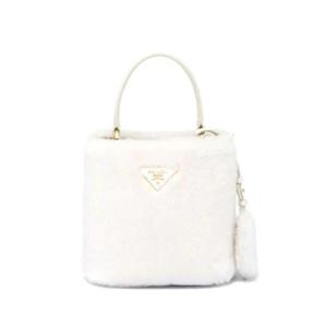 프라다 미니 파니에 시어링 토트 백 1BA373VOOO2ECY