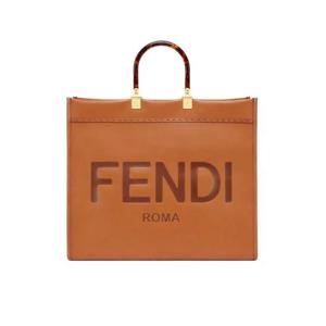 펜디 선샤인 라지 레더 쇼퍼 브라운 8BH372ABVLF0PWZ