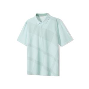 [노티그]여름체크 프린트 카라 티셔츠 민트_OLS1T1TS105M1