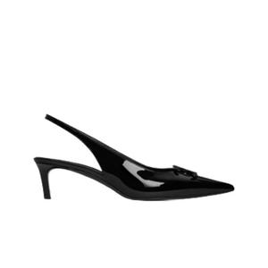 셀린느 알마 트리옹프 슬링백 페이턴트 카프스킨 블랙 356834582C-38NO