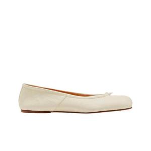 메종 마르지엘라 타비 발레 플랫 슈즈 아이보리 S58WZ0042P3753T1003