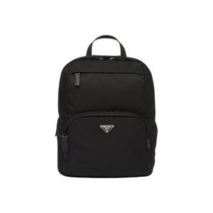 프라다 리나일론 사피아노 레더 백팩 블랙 2VZ104-2DMG-F0002