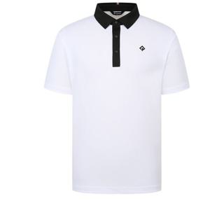 [레노마골프]25SS 남성 극배색 카라 반팔 티셔츠 RMTYO2125-101_