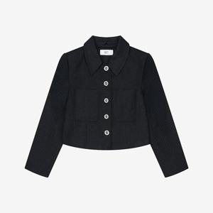 [베스띠벨리]카라 크롭 트위드 자켓 BKJAB7107