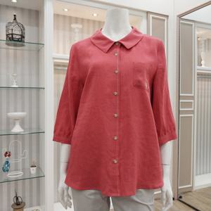 [프렐린]마100%  7부 소매 블라우스/ RBB252221_HDD