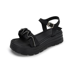 엠.무크 티아 크리스탈 샌들 블랙 516523521ZA