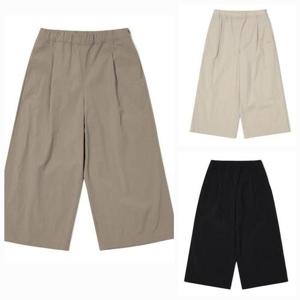 오닐(O-2) MG01 여성 A라인 형태의나일론 스판 소재 9부바지 지인 루즈 와이드팬츠 OWPTO6105