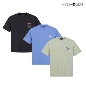 [하이드로겐] 유니 소로나 빅스컬 그래픽 반팔 티셔츠 H31D2TR721
