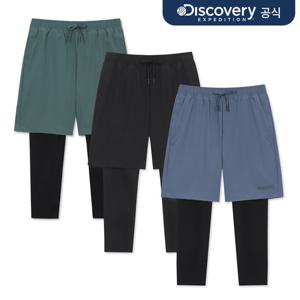 [디스커버리] 키즈 프레시벤트 에센셜 반바지 레이어드 롱레깅스 3종 택1 DKSB55053-SET