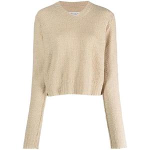 26 SS 메종마르지엘라 V넥 바스켓위브 스웨터 S51HN0001S18200 TP432333389