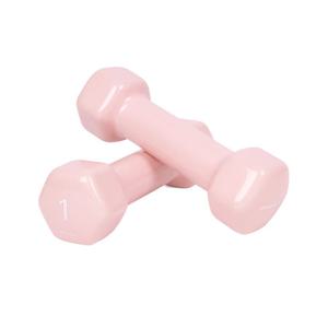 뷰티 육각 덤벨 1kg 코랄핑크 2ea