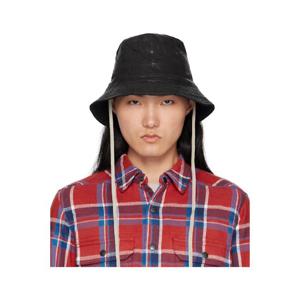 26 SS 릭오웬스 남성 블랙 할리우드 길리건 버킷햇 251126M140002