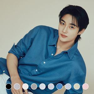 [지오다노/본사] 045506 코튼/린넨 긴팔 셔츠 (PHSE2)