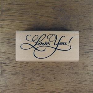 아트박스/스탬프 하우스 [메세지]Love you  (6x3)