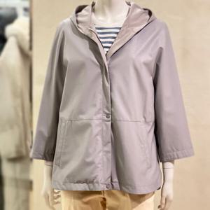 [벨리시앙]레더 배색 후드 재킷(2color) JK4103