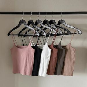 아트박스/뷰랩 볼륨캡내장 유넥 브라캡 크롭 끈나시 6color