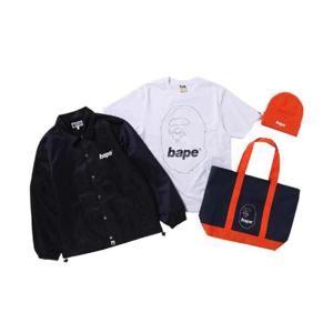 베이프 해피 뉴 이어 백 네이비  4개 세트 0ZXACM009821O