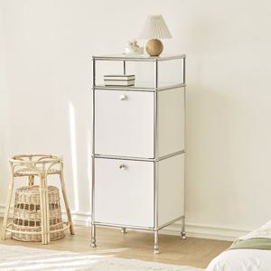 아씨방가구 바인 미드센츄리 3단 거실 모듈 수납장 400