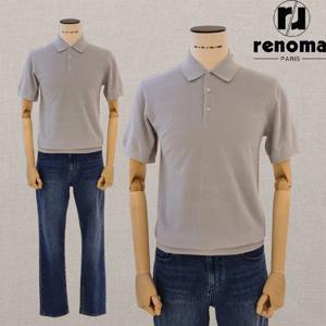 [익일출고]SS 25년여름신상 그레이 시원한 쿨소재 반팔 니트 티셔츠 RRIBKT93AJD