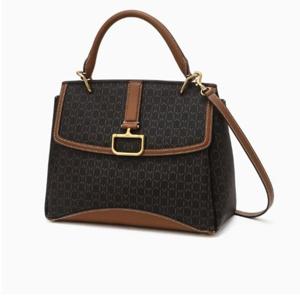 [닥스핸드백] 세인트바넷브라운 가죽 배색 토트백  DCBA5F869W3