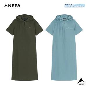 [네파] 여성 기능성 냉감 컴포 쿨 후디 원피스 7L42864