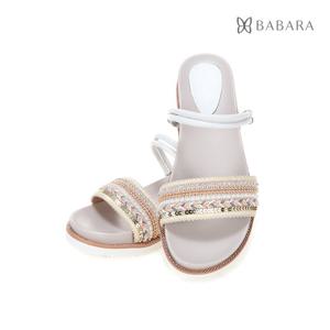 [본사운영] [바바라1860] 양가죽 몰드창 샌들 4cm_BZD302