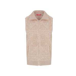 [택가 156,000원] 크로커다일레이디 퀼팅 텍스처 배색 플리스 베스트_CLDWPF202