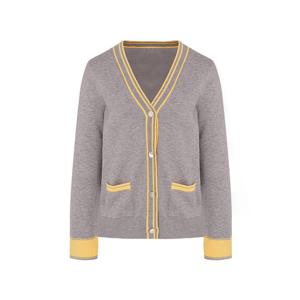 [택가 199,000원] 크로커다일레이디 컬러 배색 니트 가디건_CLDWSW110