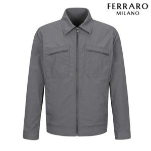 [페라로밀라노] 가먼트 워싱 숏점퍼 D그레이 AM0EJP25137