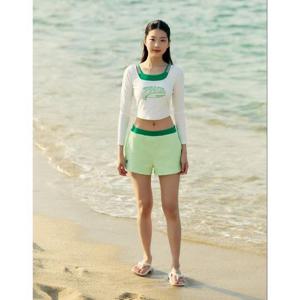 아레나 세이브존08 스포티 레귤러핏 크롭 래쉬가드세트 A5BL1PS05OWT