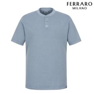 [페라로밀라노] 피그다잉 헨리넥 티셔츠 G블루 AM0EKS25246