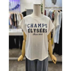 밸리걸 세이브존01 레터링 롤업 캡소매 라운드넥 티셔츠 820761