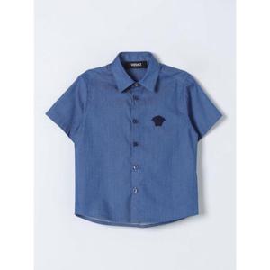 키즈 베르사체 데님 셔츠 10138361A09738 2D930 Sky Blue