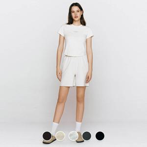 [지오다노]여자 반바지 베이직 면 트레이닝 밴딩 숏 팬츠 405550