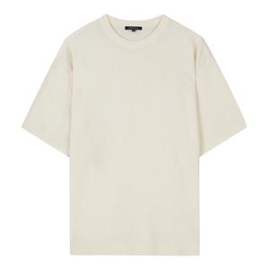 [파렌]파렌하이트 [23S/S] 아이보리 골조직 반팔 라운드 니트형 티셔츠 (FGUCD8312)