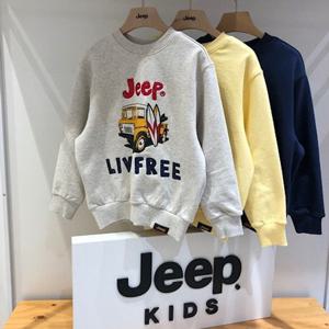 [지프키즈]기본 공용 지프 자동차 프린팅 맨투맨 티셔츠 KM1TSU843GB