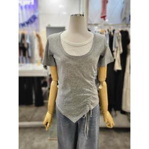 밸리걸 세이브존01 레이어드 스트링 반팔 티셔츠 821730