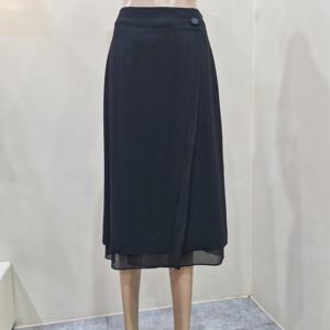 [더아이잗]더아이잗 시스루 헴 A라인 랩 스커트 IR7A0SK111