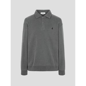 [빈폴멘] 피그먼트 워싱 칼라넥 스웨트 셔츠  애쉬 (BC4741O184)