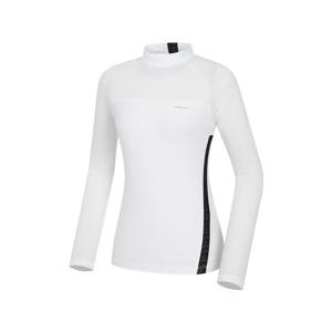 [와이드앵글]여성 TO W.ICE 메쉬 자카드 하이넥 티셔츠 WWM24238W2