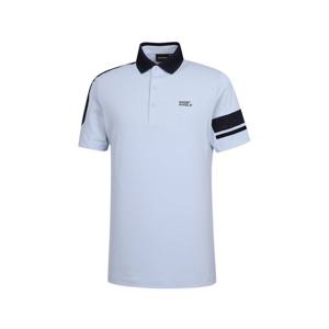 [와이드앵글]남성 CO 메쉬 로고 테이프 폴로 티셔츠 WMM24276IC